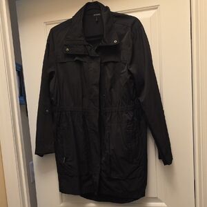 Daisy Fuentes Black Trench Coat for Women
